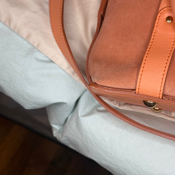 Salvatore Ferragamo Two Way Shoulder Bag AF-21 4875 Pink Suede Leather Women's - Picture 13 of 13